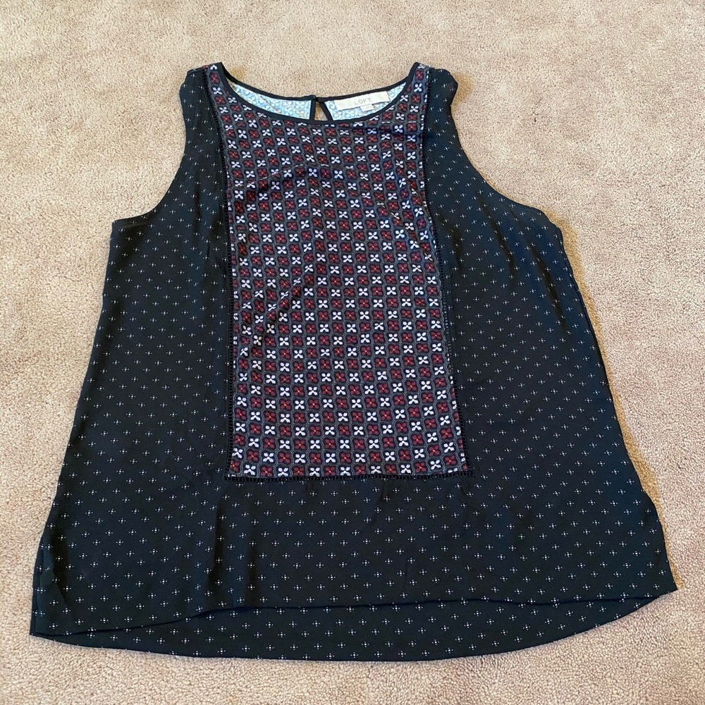Loft Patterned Tank Top